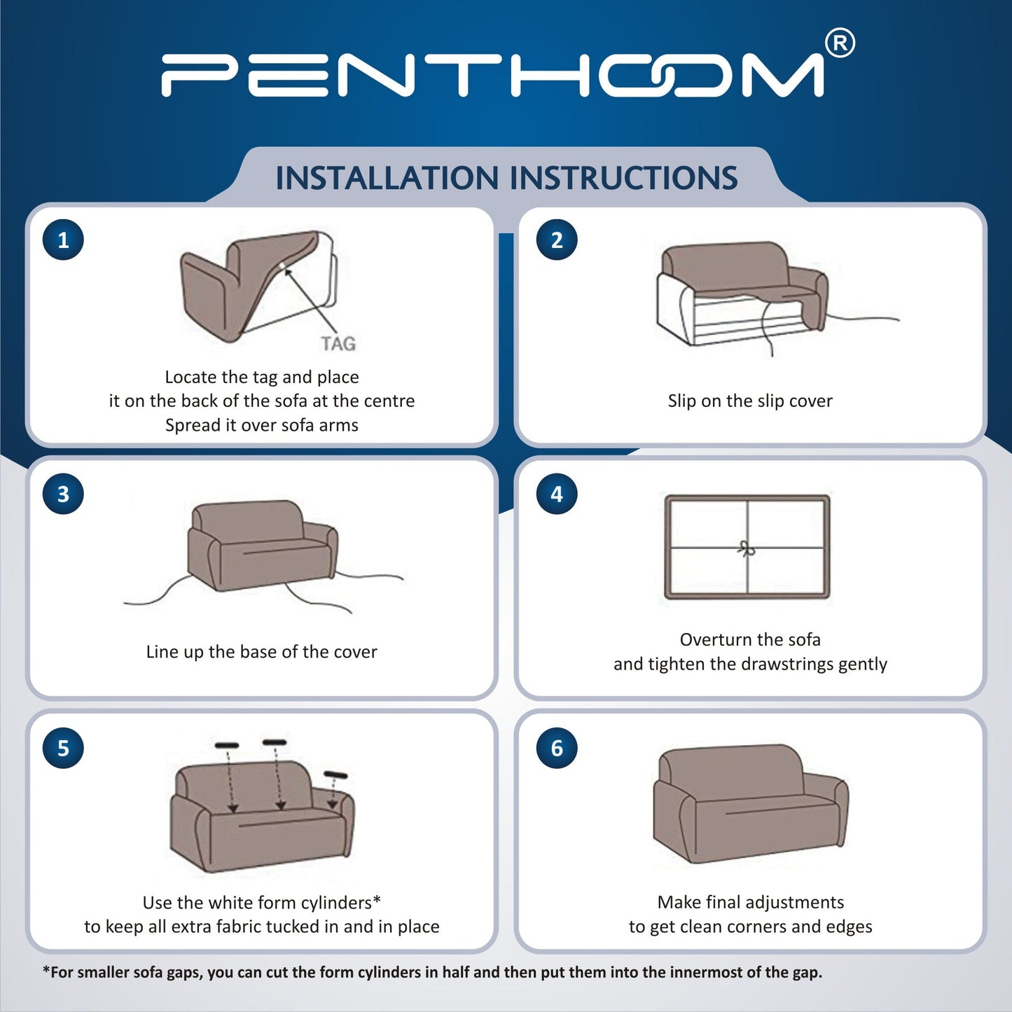 PENTHOOM Elastic Premium Sofa Covers Stretchable - Octagon Multi Color