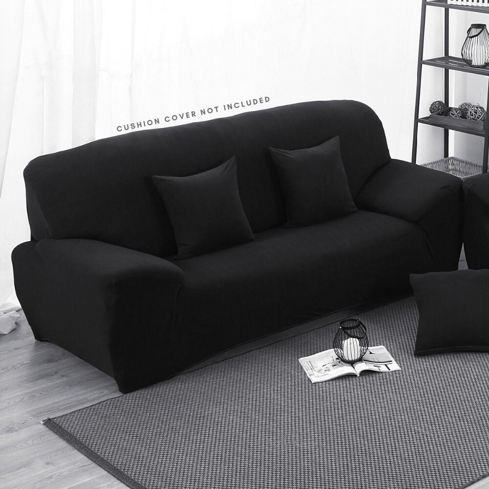 PENTHOOM Elastic Premium Sofa Covers Stretchable - Black