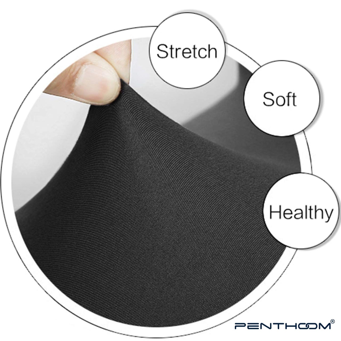 PENTHOOM Office Chair Cover Stretchable - Removable and Washable Computer Chair Cover - Black
