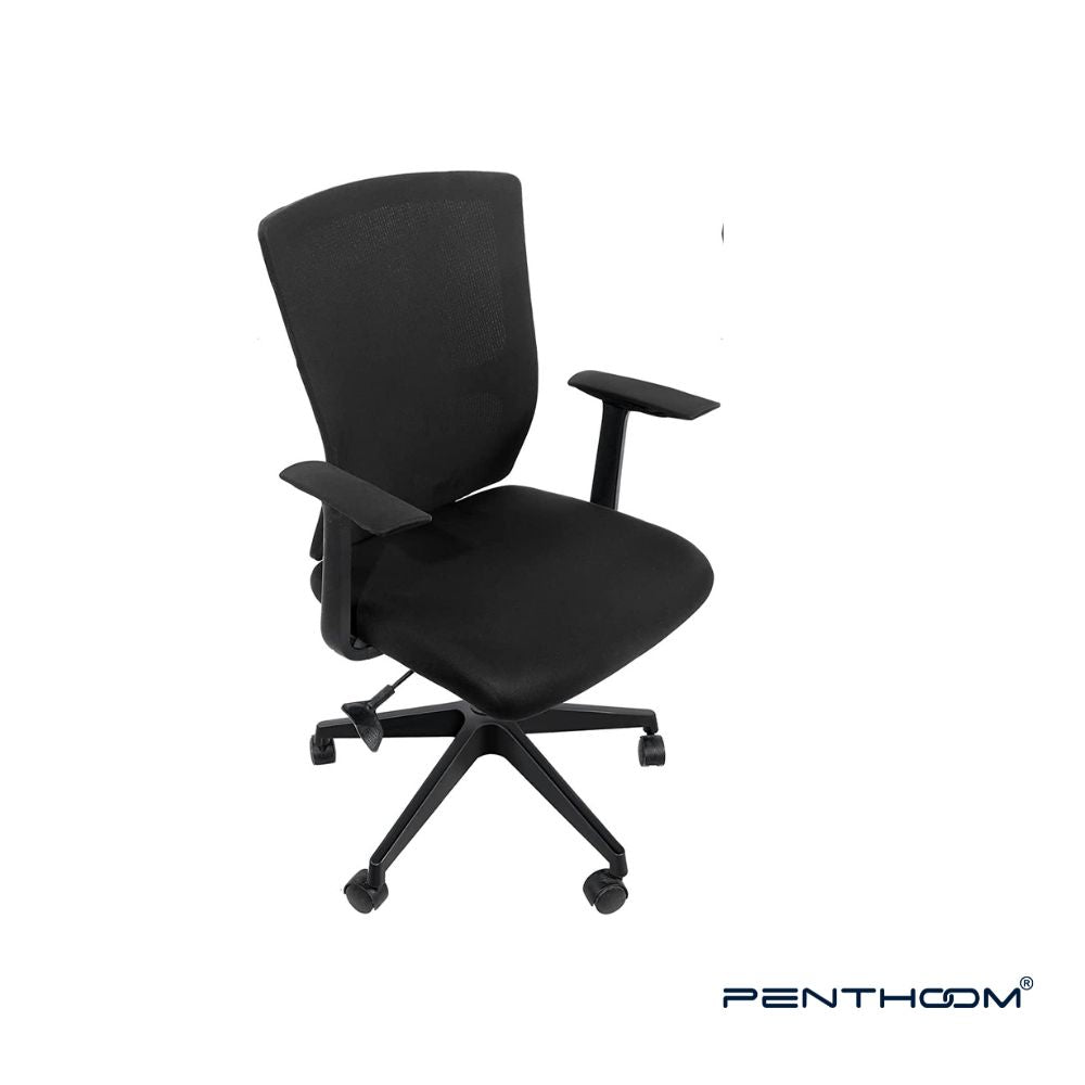 PENTHOOM Office Chair Cover Stretchable - Removable and Washable Computer Chair Cover - Black