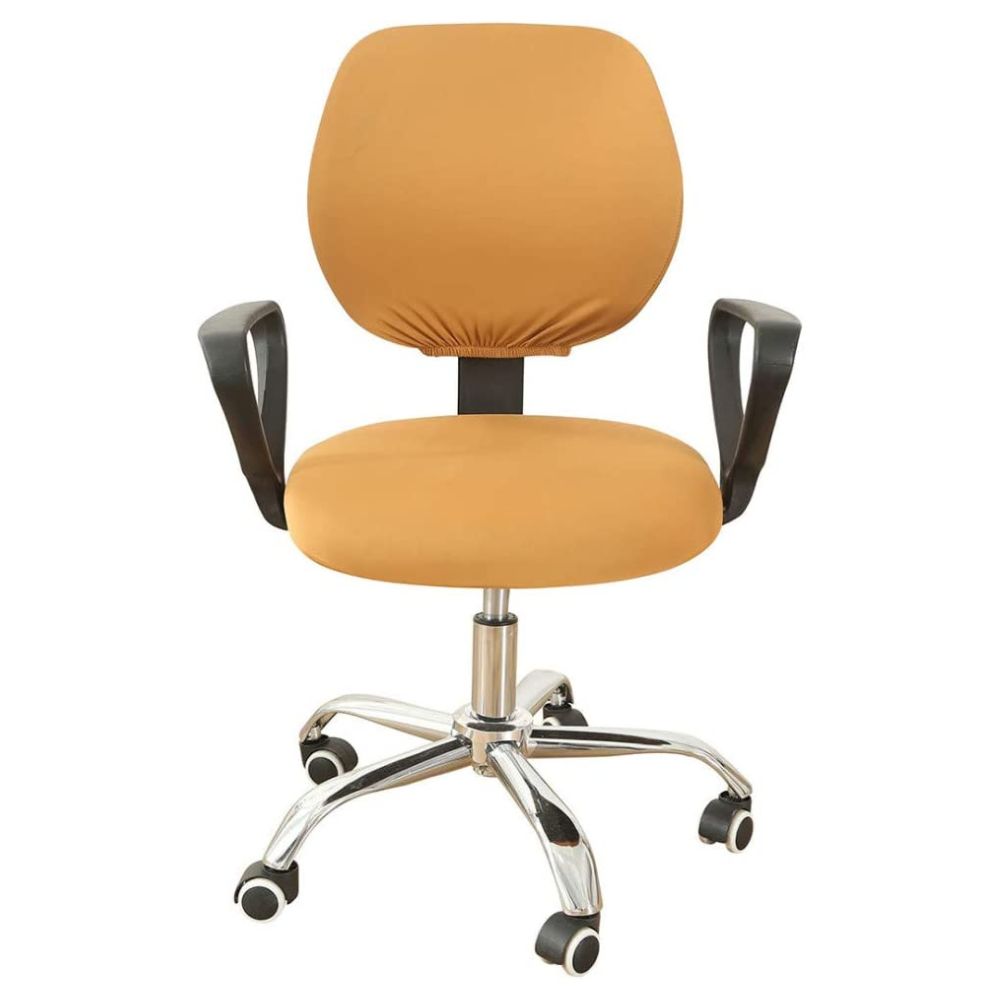 PENTHOOM Office Chair Cover Stretchable - Removable and Washable Computer Chair Cover - Camel