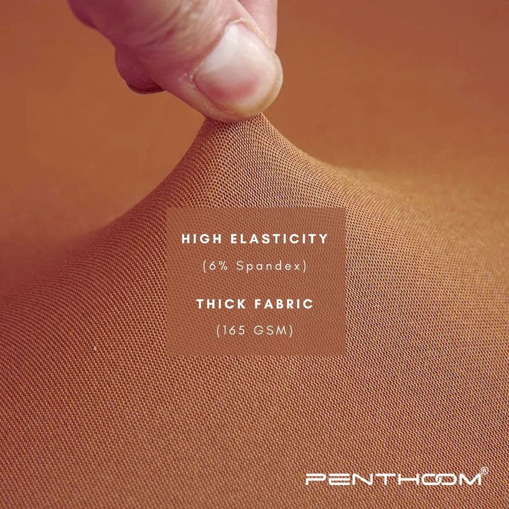 PENTHOOM Office Chair Cover Stretchable - Removable and Washable Computer Chair Cover - Camel