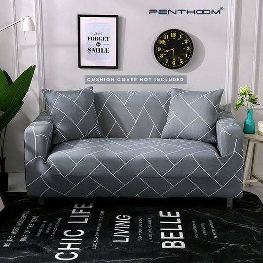 PENTHOOM Elastic Premium Sofa Covers Stretchable - Grey Brick