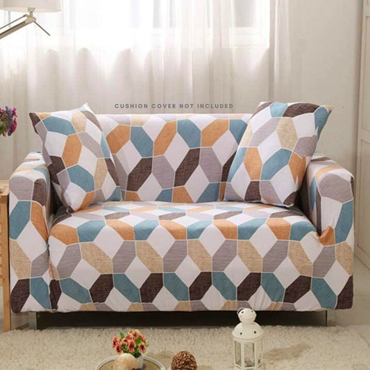 PENTHOOM Elastic Premium Sofa Covers Stretchable - Octagon Multi Color