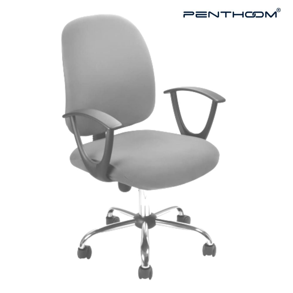 PENTHOOM Office Chair Cover Stretchable - Removable and Washable Computer Chair Cover - Light Grey