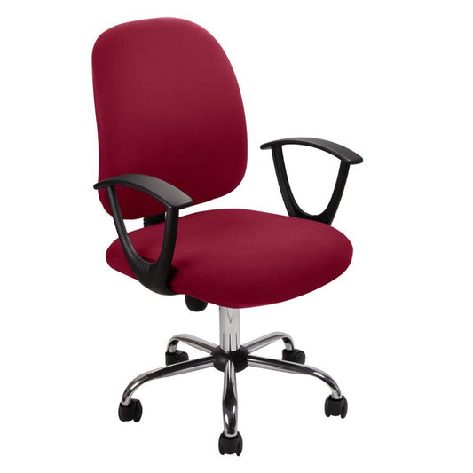 PENTHOOM Office Chair Cover Stretchable - Removable and Washable Computer Chair Cover - Maroon