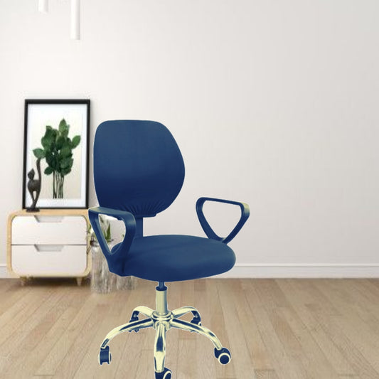 PENTHOOM Office Chair Cover Stretchable - Removable and Washable Computer Chair Cover - Navy Blue